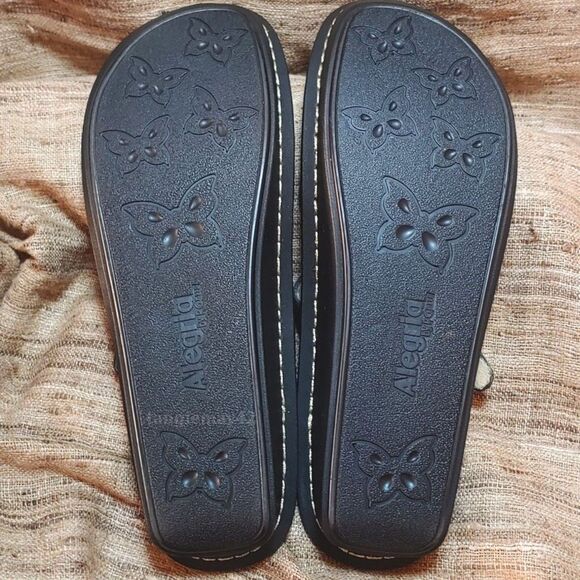 Alegria Tuscany Blue Floral Mary Jane Clogs Slip On Shoes EU 42 US 11.5 to 12 - Picture 8 of 10